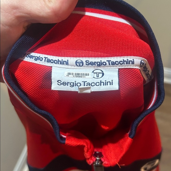 Sergio Tacchini Red and Navy Track Jacket - Picture 5 of 7